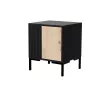 Mesa de cabeceira Cama Meble MERCI 44x40x52,5 cm, preto e carvalho, MDF/aglomerado, pack de 2