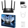 Router de mesa Cudy WR3600 dual-band Wi-Fi 7 (802.11be), até 2882 Mbit/s, 4× Gigabit LAN, 1× WAN, preto