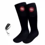 Meias desportivas Glovii GQ2L unissexo L com elemento de aquecimento integrado, mistura de algodão e elastano, preto/vermelho