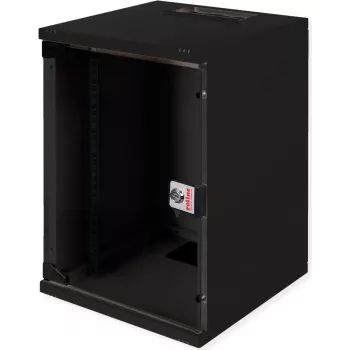 Rack de parede ROLINE 10 polegadas 9U preto IP20 20 kg