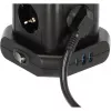 Torre de tomadas Brennenstuhl 1153560010 — 8 tomadas, 2×USB-A, 1×USB-C, preto