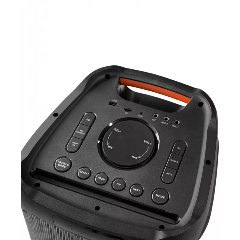 Sistema de karaoke Blaupunkt PB10DB 1000W microfone com fio indicador LED