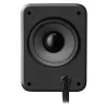 Defender V12 65212 colunas para computador 2.1, 11 W, subwoofer de 5 W, alimentadas por USB, retroiluminação LED, pretas, 115 x 130 x 223 mm
