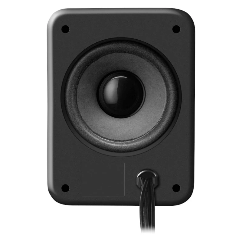 Defender V12 65212 colunas para computador 2.1, 11 W, subwoofer de 5 W, alimentadas por USB, retroiluminação LED, pretas, 115 x 130 x 223 mm