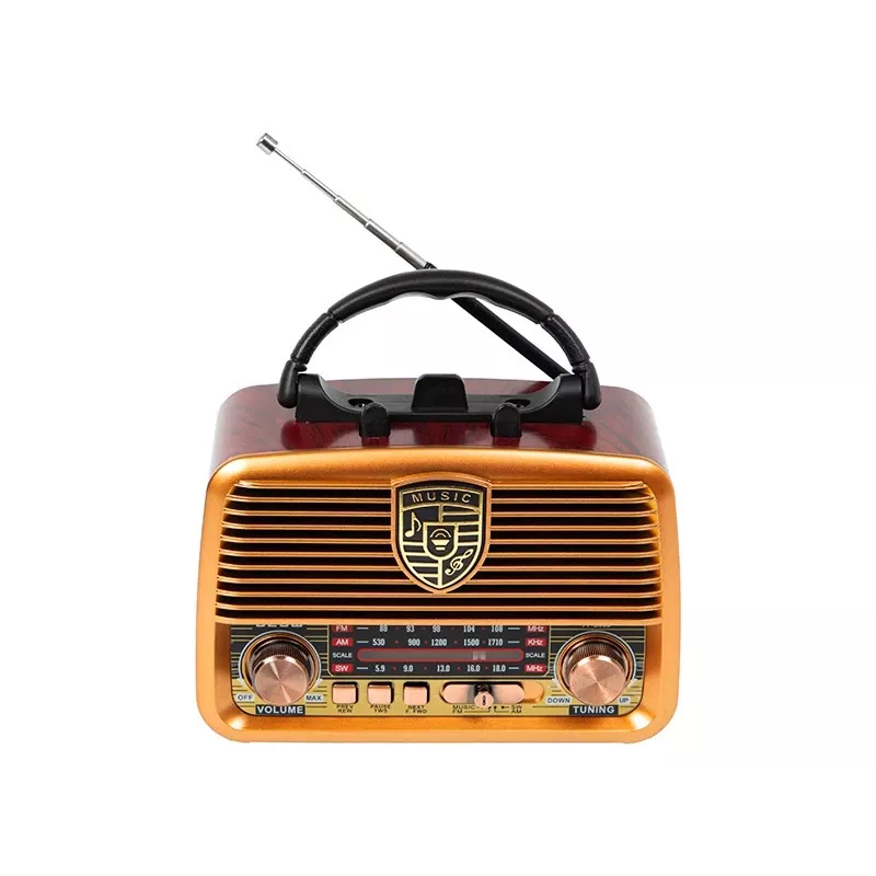 Rádio analógico BLOW RA10 AM/FM Solar 77-540 — recetor AM/FM com painel solar e bateria de reserva