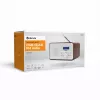 Rádio DENVER DAB-30DW rádio de mesa DAB/FM com acabamento em madeira escura