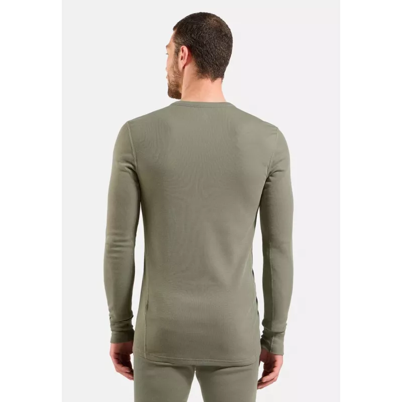 Roupa térmica de manga comprida ODLO BL TOP decote redondo m/l ACTIVE WARM, tamanho M, cinzento