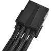 SilverStone SST-PP07-PCIB cabo de extensão PCIe de 8 pinos para PCIe de 6+2 pinos, 25 cm, preto