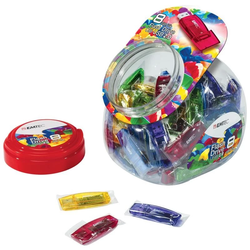 Pen drive Emtec 32 GB USB Type-A C410 Color Mix Candy Jar