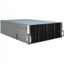Caixa de servidor Inter-Tech 4U-4424 Rack Preto, Prateado