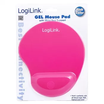 Tapete de rato em gel, rosa