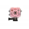 Câmara de ação desportiva digital para crianças Extralink H18 rosa – IP68, 1080p, ecrã de 2 polegadas
