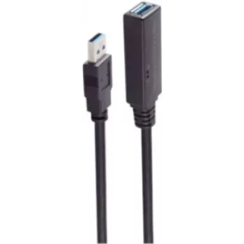 Cabo USB ShiverPeaks BS13-39095 20 m USB A preto 5 Mbit/s