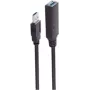 Cabo USB ShiverPeaks BS13-39095 20 m USB A preto 5 Mbit/s