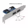 Chapa de slot DeLOCK 61725 2x eSATAp 5V/12V placas de interface/adaptadores