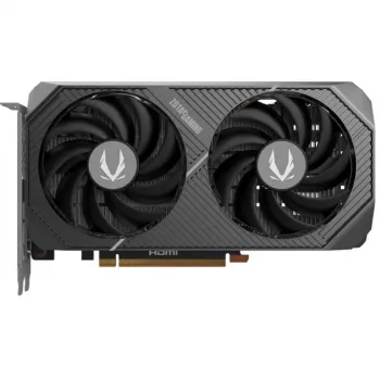Placa gráfica ZOTAC GeForce RTX 5050 Twin Edge — 8 GB GDDR6, 128-Bit, PCIe x8 5.0, refrigeração ativa com ventoinha dupla