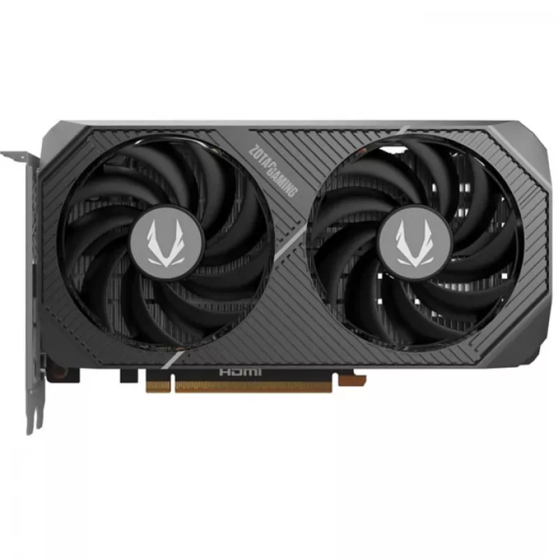 Placa gráfica ZOTAC GeForce RTX 5050 Twin Edge — 8 GB GDDR6, 128-Bit, PCIe x8 5.0, refrigeração ativa com ventoinha dupla