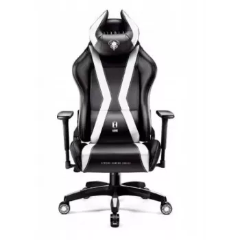 Cadeira de gaming normal Diablo X-HORN 2.0 preta e branca