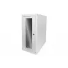 Caixa de computador Digitus com porta de vidro, com rodas, com fechadura, com ranhuras de ventilação