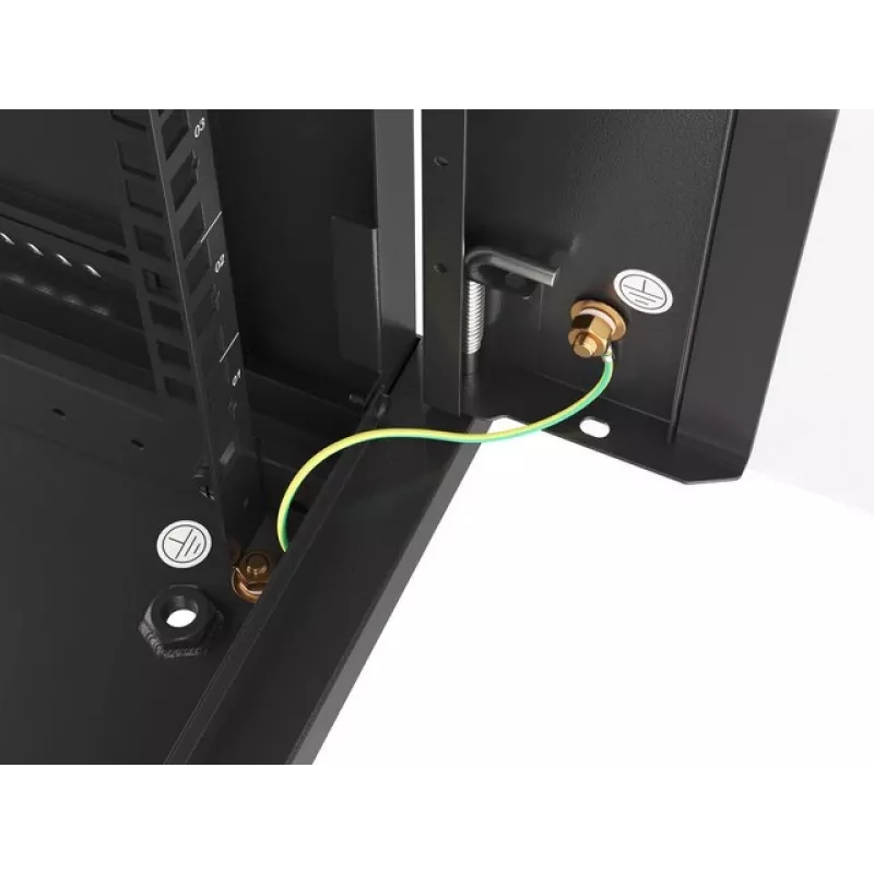 Armário rack de parede LANBERG WF01-6618-10B, 18U, 600×600×907 mm, preto, 60 kg