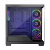 Caixa de PC MODECOM Volcano Stellar 5F ATX Midi Tower, vidro temperado, 5 ventoinhas pré-instaladas, USB‑C, suporta microATX/ATX, GPU máx. 420 mm, altura do cooler da CPU 175 mm