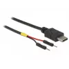 DeLOCK 85418 cabo de alimentação USB-C para 2x conectores pin header, 0,1 m