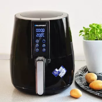 Fritadeira Blaupunkt AFD501 dupla 2,5 L de pé 1500 W fritadeira preta