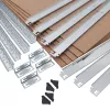 Estante de armazém GreenBlue GB378 metal galvanizado 5 prateleiras, aço galvanizado, 900×400 mm, máx. 75 kg por prateleira