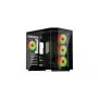 Krux Empero KRXD010 caixa de PC Midi Tower, ATX, vidro temperado, 4 ventoinhas ARGB de 120 mm, preta - placa gráfica até 420 mm, dissipador de CPU até 155 mm, 2x 3,5" + 3x 2,5" baias