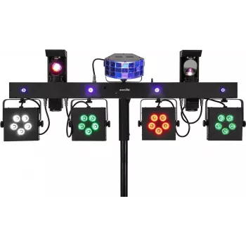 Conjunto de luz LED EUROLITE KLS Scan Pro Next FX design compacto RGBW