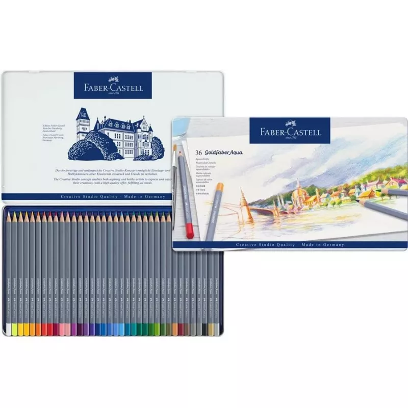Lápis de cor Faber-Castell Goldfaber Aqua 36 unid.