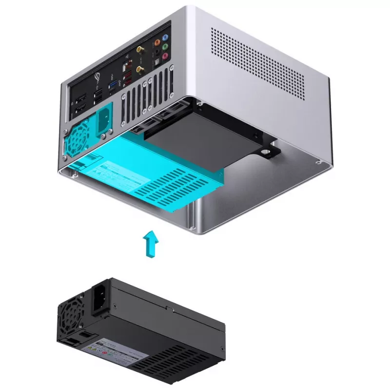 Caixa de PC Jonsbo N10 Mini-Tower ITX prateado