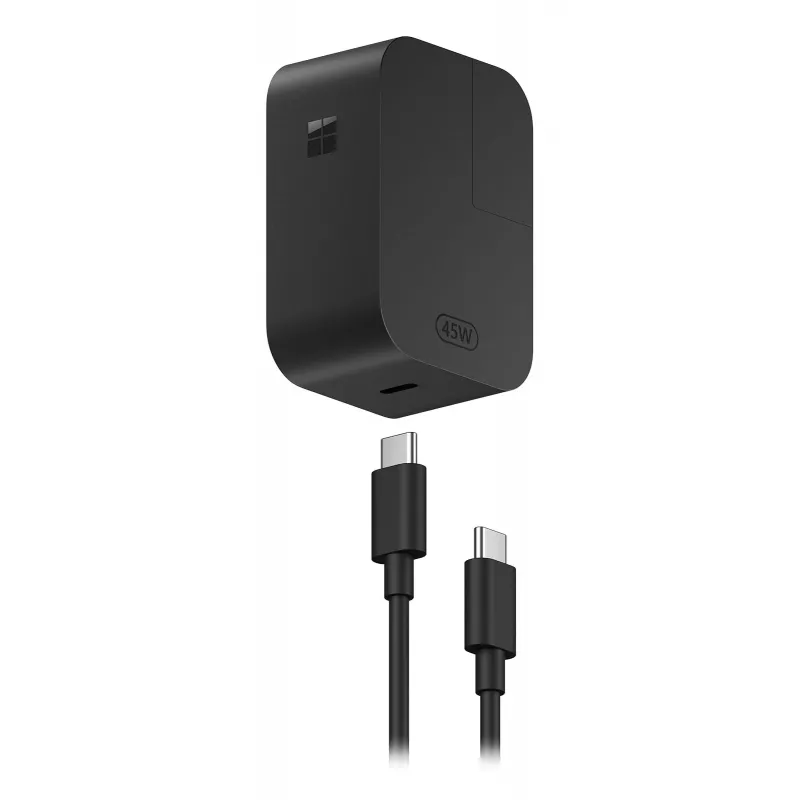 Carregador Microsoft Surface 45W USB-C Interior preto AC Universal