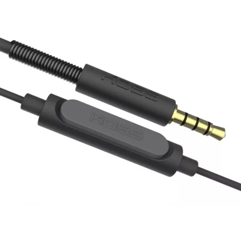 Koss | KPH30iK | Auscultadores | com fios | on-ear | microfone | preto