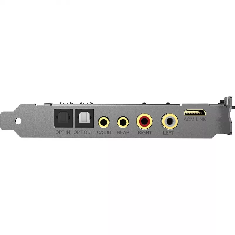 Placa de som Creative Labs SoundBlaster AE-9 — reprodução e gravação de 32 bits / 384 kHz