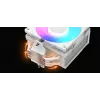 Dissipador de CPU por ar MODECOM Volcano 0C T721 ARGB 120 branco, torre única, ventoinha de 120 mm