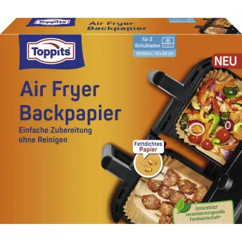 Papel de forno Toppits para fritadeira de ar quente (12x20cm)