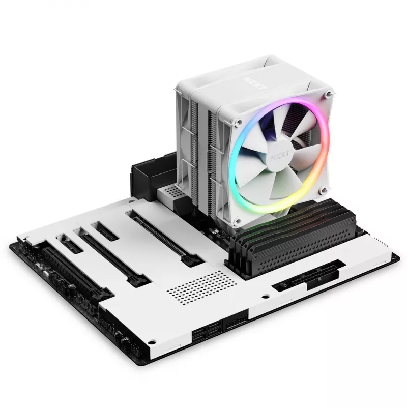 Arrefecedor de CPU NZXT T120 RGB 12 cm branco 1 unid.