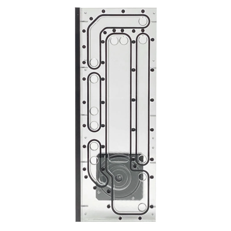 Stealkey Customs SK-Crossflow para Lian Li - O11D XL Evo Distroplate D5/DDC - acrílico