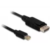 DeLOCK - Cabo DisplayPort - Mini DisplayPort (M) - DisplayPort (M) - 5,0 m - preto (83479)