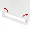 Organizador de cabos compacto Maclean para debaixo da secretária, carga máx. 5 kg, branco, MC-107 W