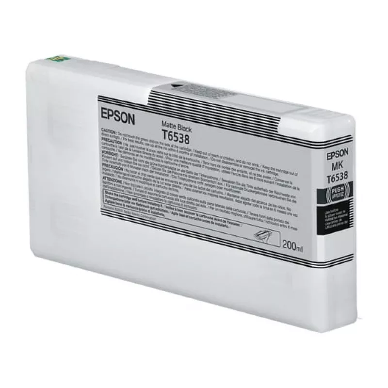Cartucho de tinta Epson C13T65380N preto-mate 200 ml original embalagem individual