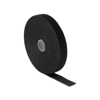 Fecho de velcro DeLOCK 18716 preto 20 mm 10 m