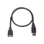 Cabo USB 2.0 extra digital KD00AS1210, conector fêmea A para conector macho A, 0,5 m