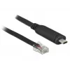 DeLock - Adaptador série - USB-C - RS-232 x 1 - preto (63912)