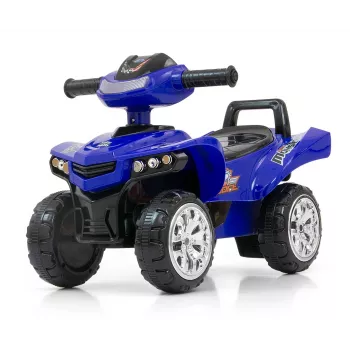 Veículo deslizante Milly Mally Ride-on Monster Navy — veículo deslizante com assento para criança, altura de assento baixa