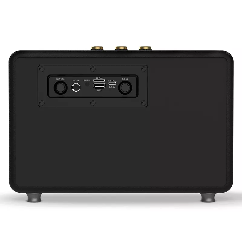 Altifalante estéreo portátil TRACER M45 Preto — Bluetooth 5.0, 45 W RMS, rádio FM, microfone incorporado, alimentado por pilhas
