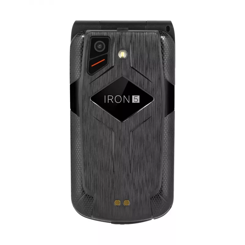 Telemóvel de concha Kruger & Matz Iron 5 Flip KM0466 — Dual-SIM, ecrã de 2,4