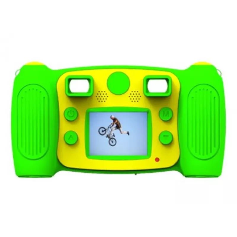 Câmara digital infantil Denver KCA-1320B, Full HD, TFT de 2", verde