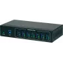 Renkforce hub industrial USB 3.0 de 7 portas, montagem na parede, preto